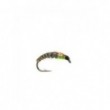 Slim Czech Nymph Dark olive and lime Hot stripe
